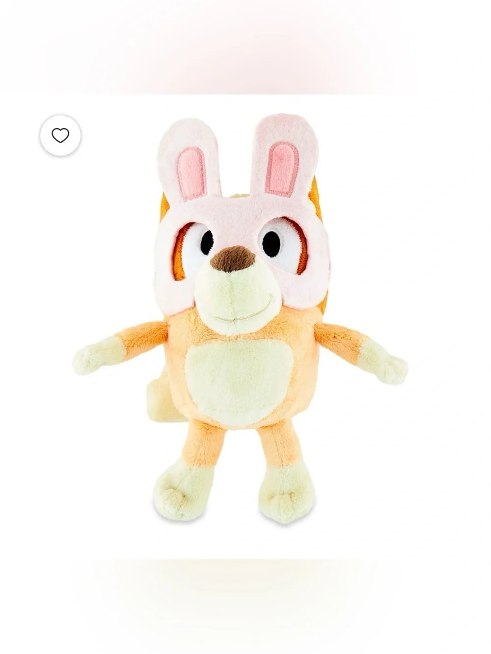 Disney Bluey 8” Bingo 7” Easter Plush Toys 2 Piece Bundle